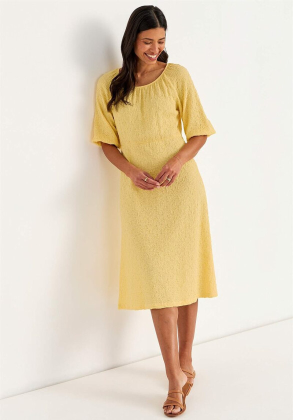 Jersey-kjole med struktur