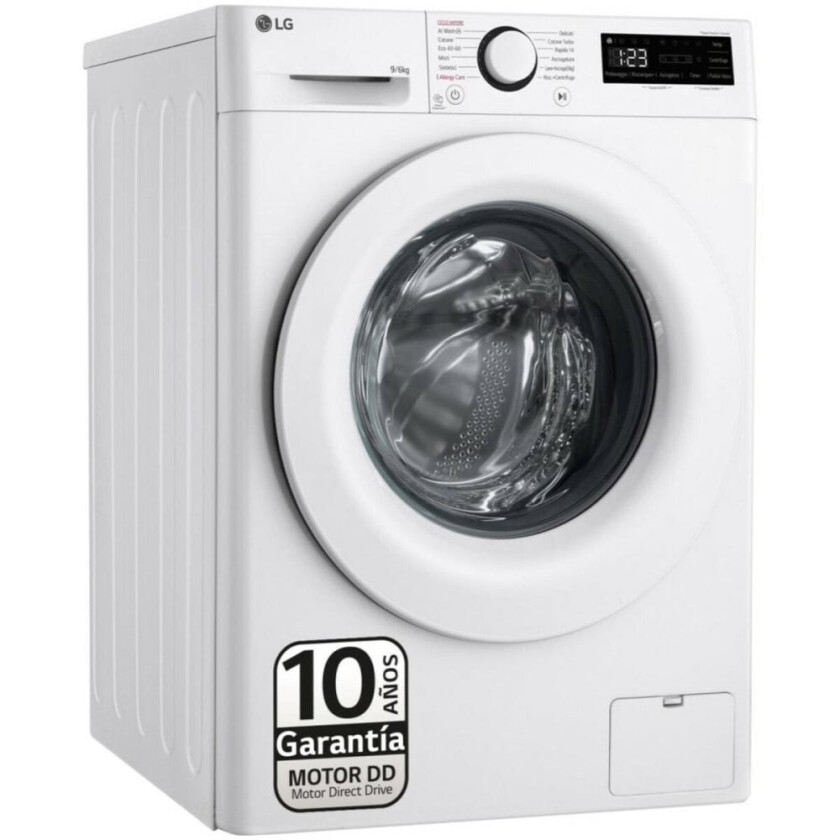 Vaskemaskin - Tørketrommel LG F4DR5009A3W 1400 rpm 9 kg 6 Kg