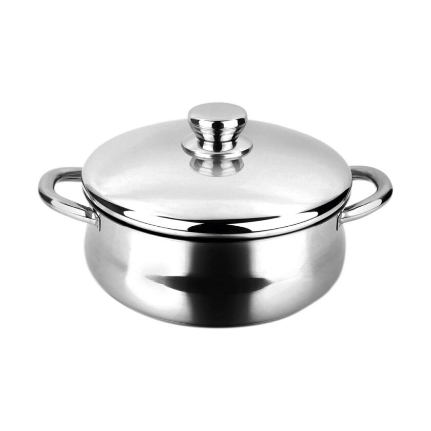 Kjele med lokk FAGOR Silverinox Rustfritt stål 18/10 Forkrommet (Ã 24 cm)