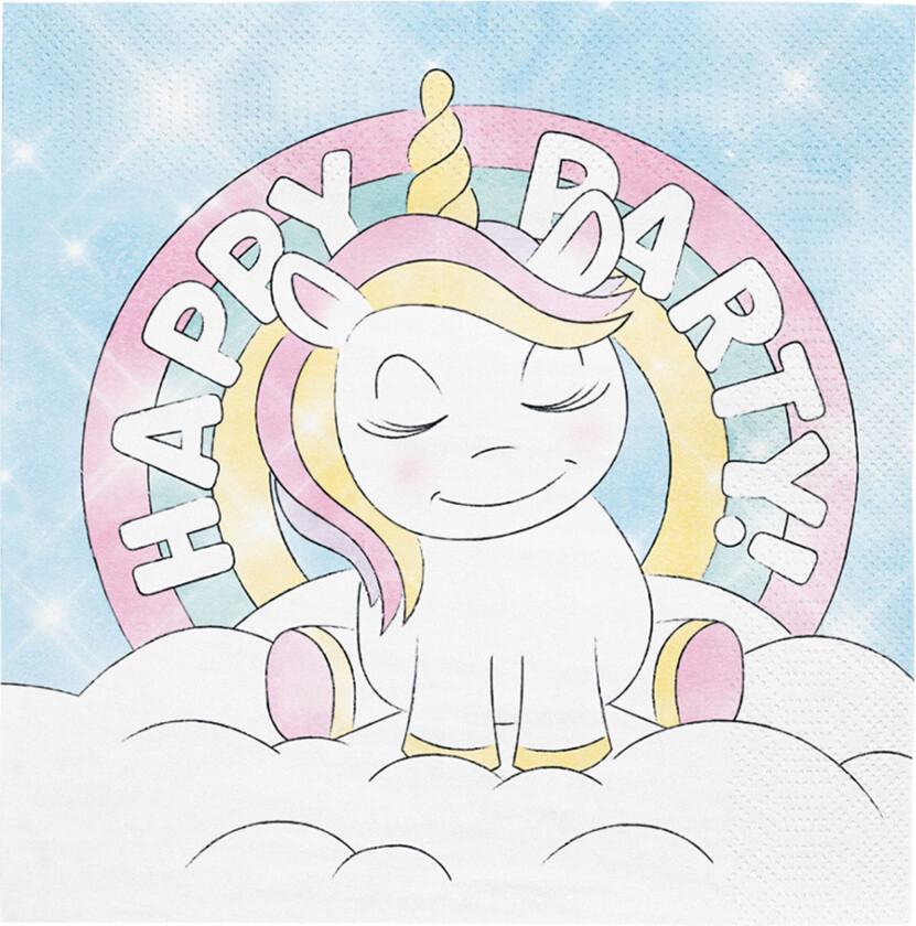 Servietter Unicorn - 20-pakning