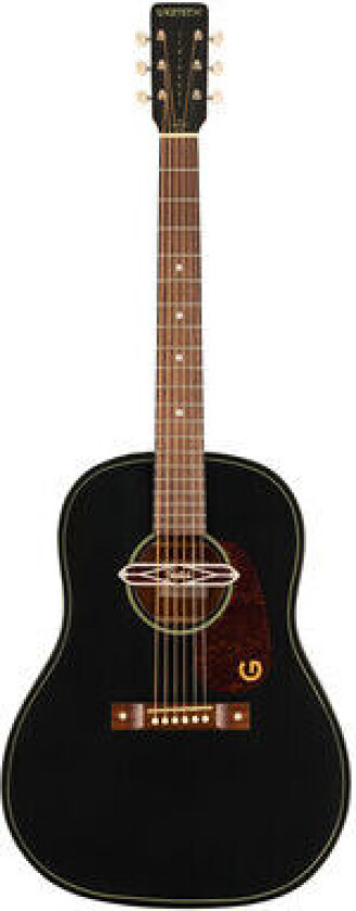 Deltoluxe Dreadnought Wn, Tortoiseshell Pickguard, Black Top