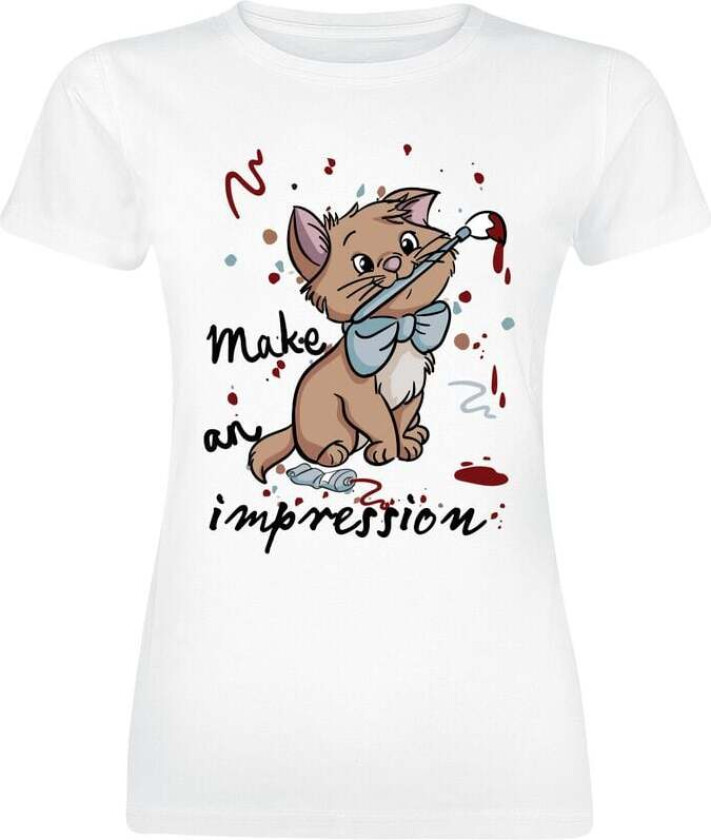 Disney T-skjorte - Toulouse Make An Impression - S til 3XL - Damer - hvit