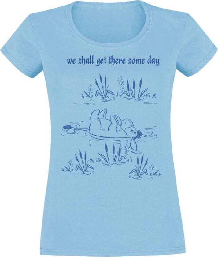 Winnie The Pooh - Disney T-skjorte - I-Aah - We Shall Get There Some Day - S til XXL - Damer - lyseblå