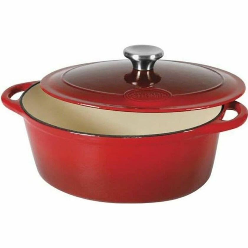 Gryte Sitram Rojo/Blanco Emaljert stål à 36 cm 9 L