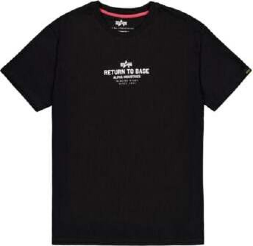 Alpha Industries T-skjorte - Return to base T-skjorte - S til XXL - Herrer - svart
