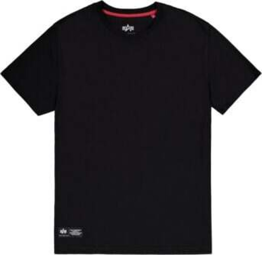 Alpha Industries T-skjorte - Label Back Print T-skjorte - S til XXL - Herrer - svart