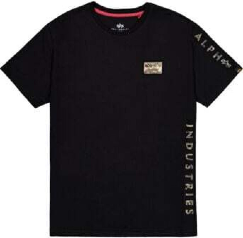 Alpha Industries T-skjorte - Camo T-skjorte - S til XXL - Herrer - svart