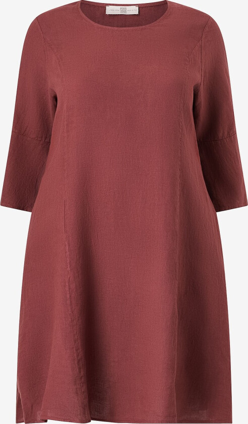 Kjole i lin - Rød