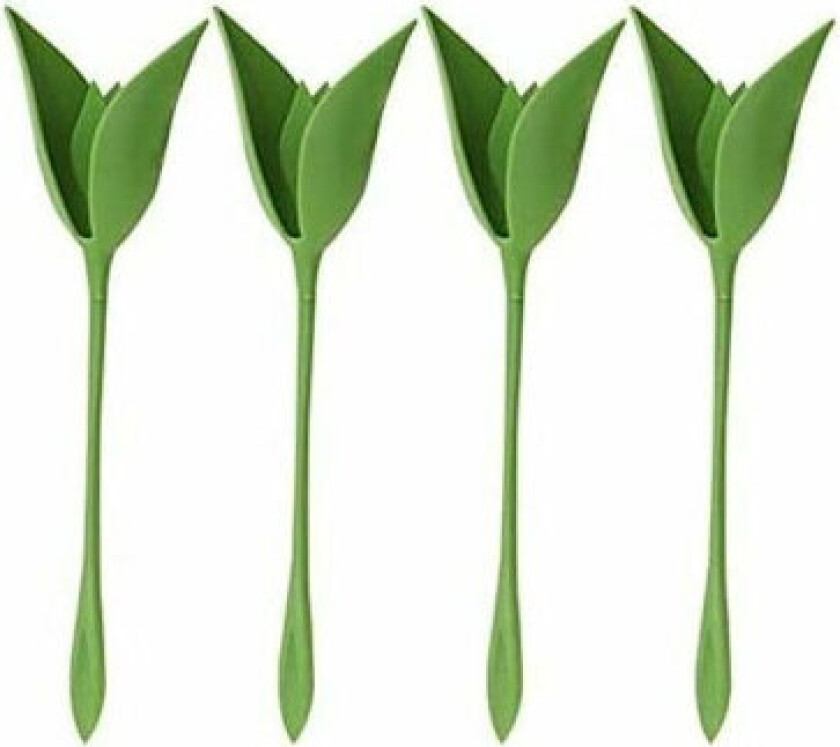 12 stk. Serviett Holder Blomst Kreativ Plast Blomst Verktøy Rull Grønn Design for Borddekorasjon Familieselskap Serviettring