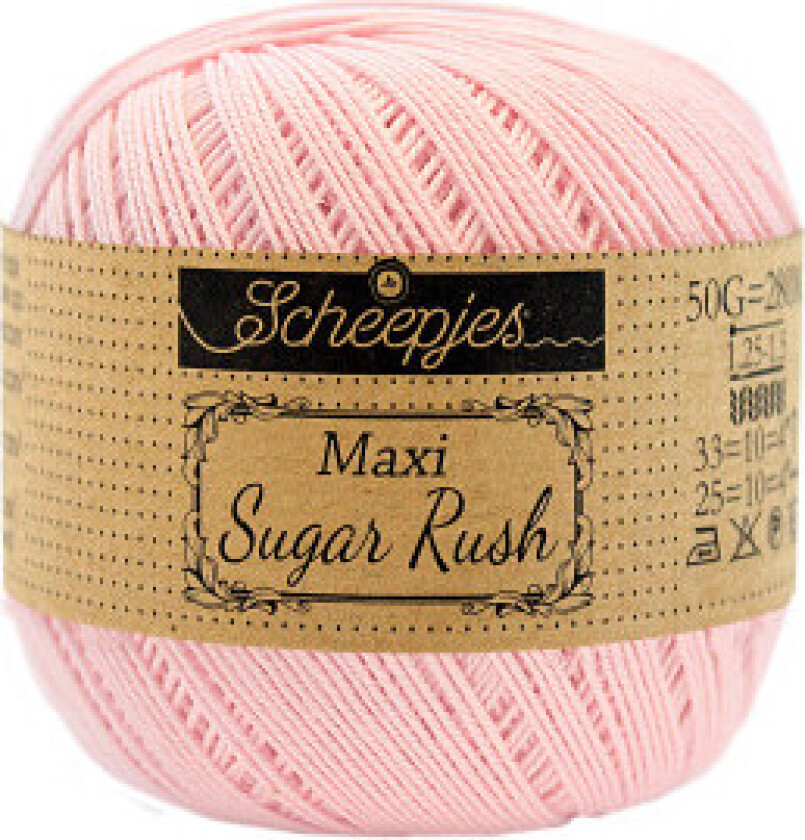 Maxi Sugar Rush Garn Unicolor 238 Pudderrosa