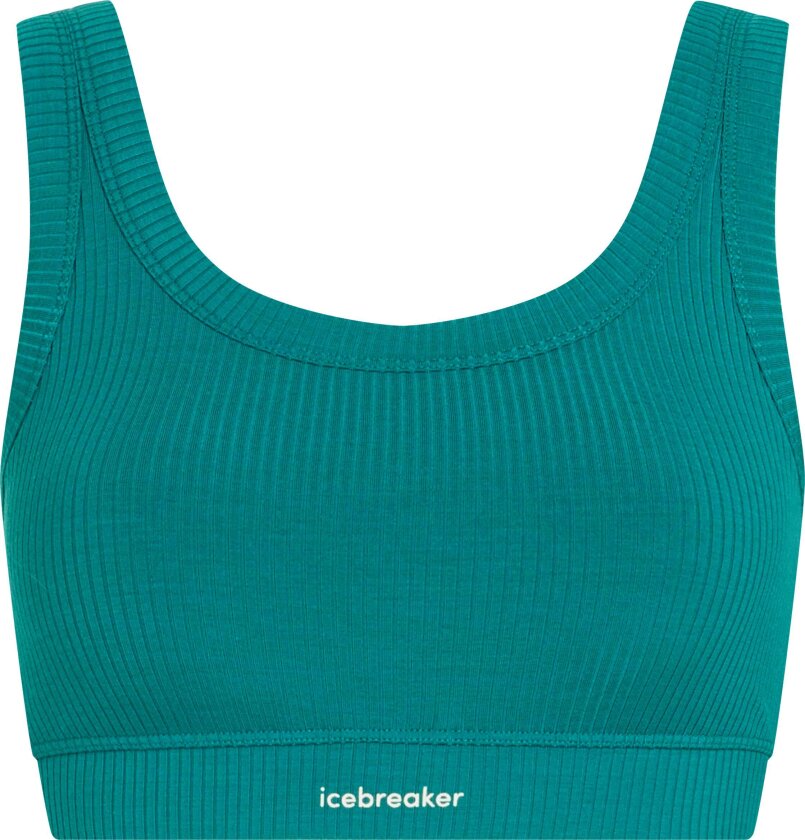 Women's Merino Rib Lotus Bra Tidal Teal