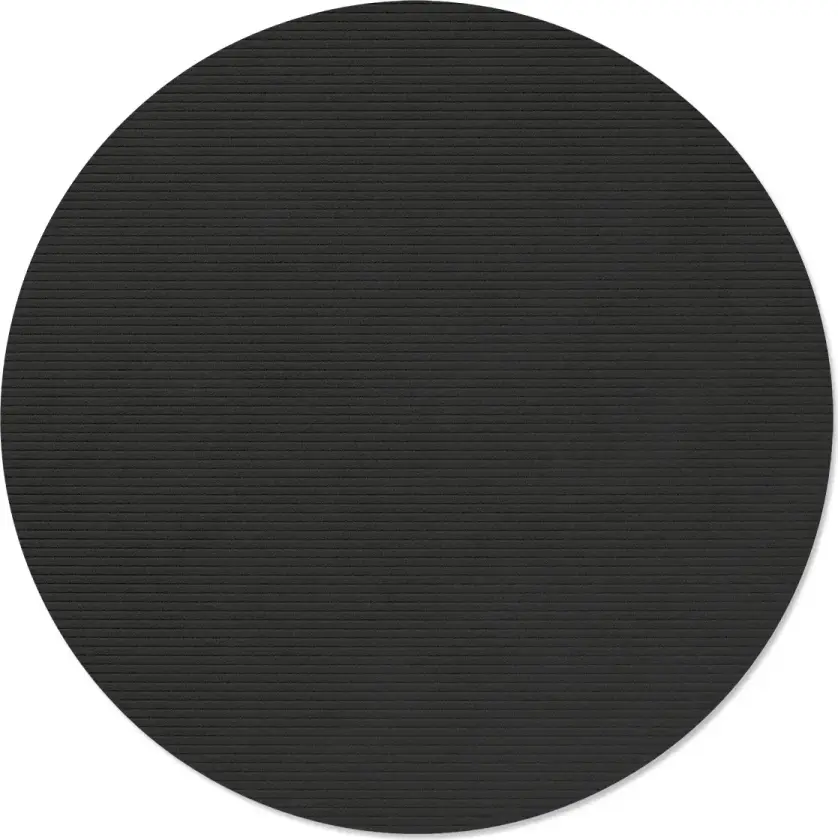 Corduroy bordbrikke Black ink, circle, L