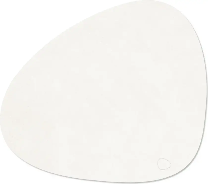 Corduroy bordbrikke curve L Pure white