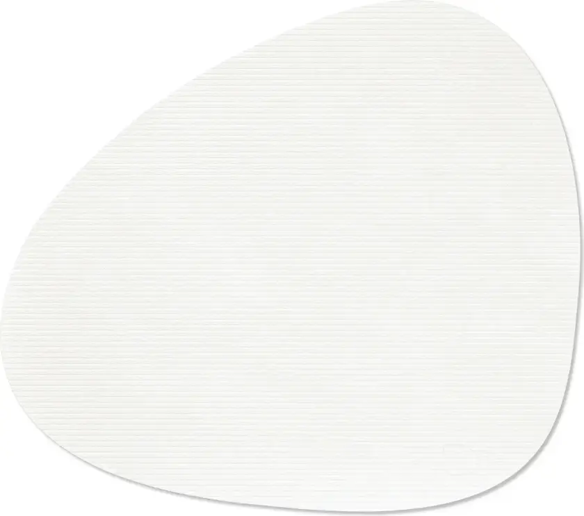 Corduroy bordbrikke curve L Pure white