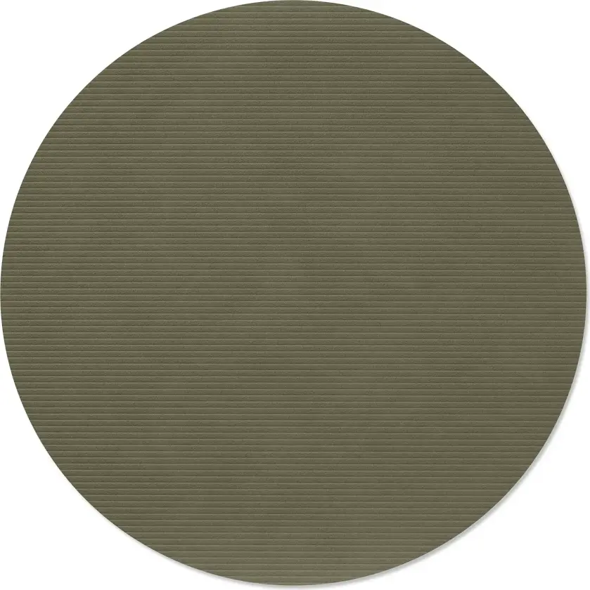 Corduroy bordbrikke Army green, circle, L