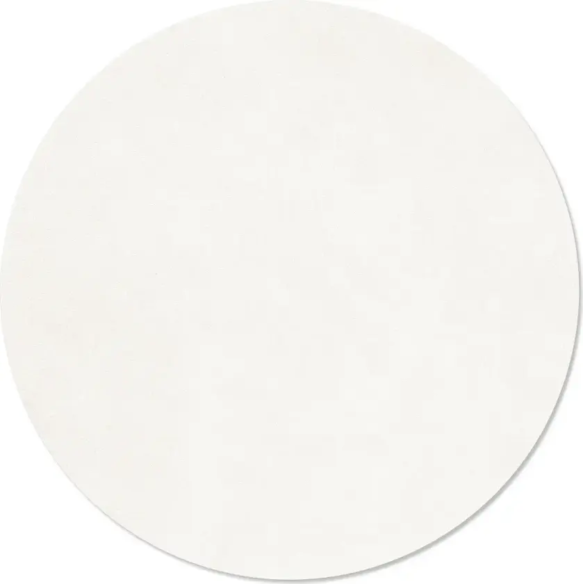 Nupo bordbrikke Pure white, circle, L