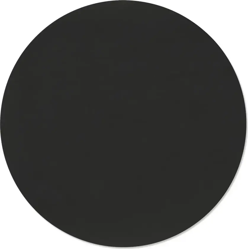 Nupo bordbrikke Black ink, circle, L