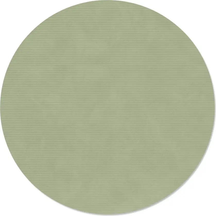 Corduroy bordbrikke Olive green, circle, L