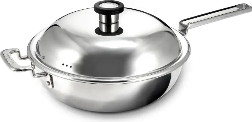 316 Series wokpanne Rustfritt stål, 28 cm