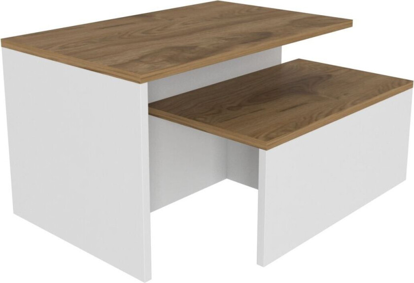 Vumira Sett med bord 2 deler 72 cm - Eik og hvit
