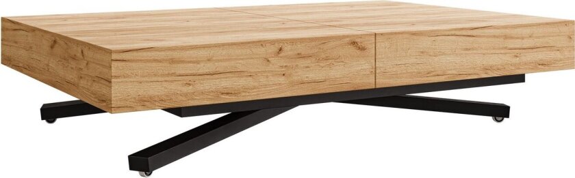 Avendi uttrekkbart sofabord 200 cm - svart, natur