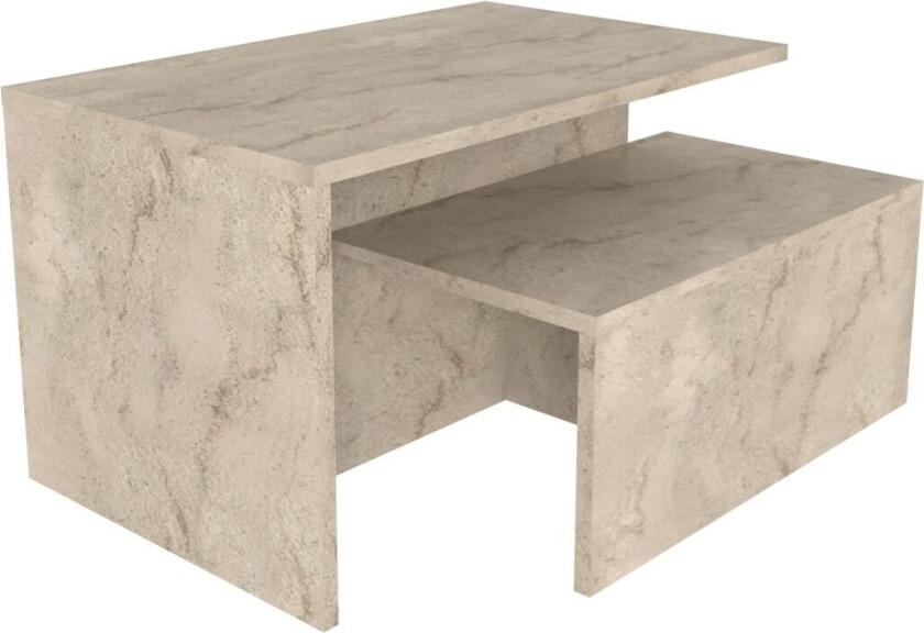 Vumira Sett med bord 2 deler 72 cm - Travertin
