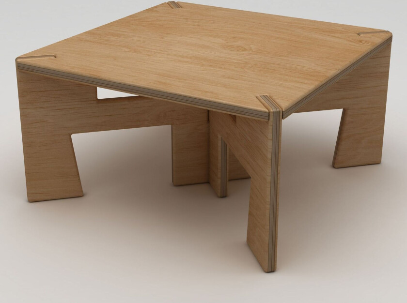 Vetira Sofabord 75 cm - Naturlig tre