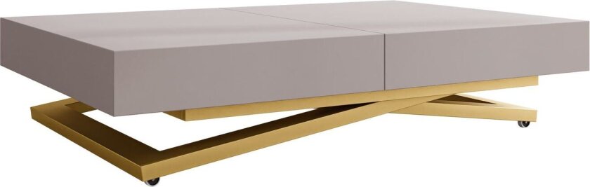 Avendi uttrekkbart sofabord 200 cm - gull, beige