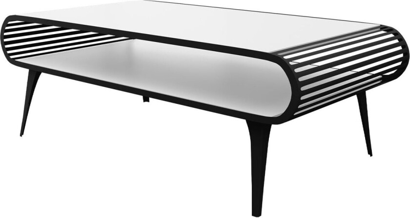 Salvaris Sofabord 120 cm - Svart og hvit