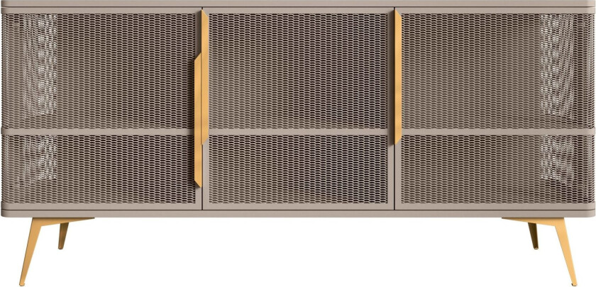 Mireva skjenk 180 cm - beige, gull