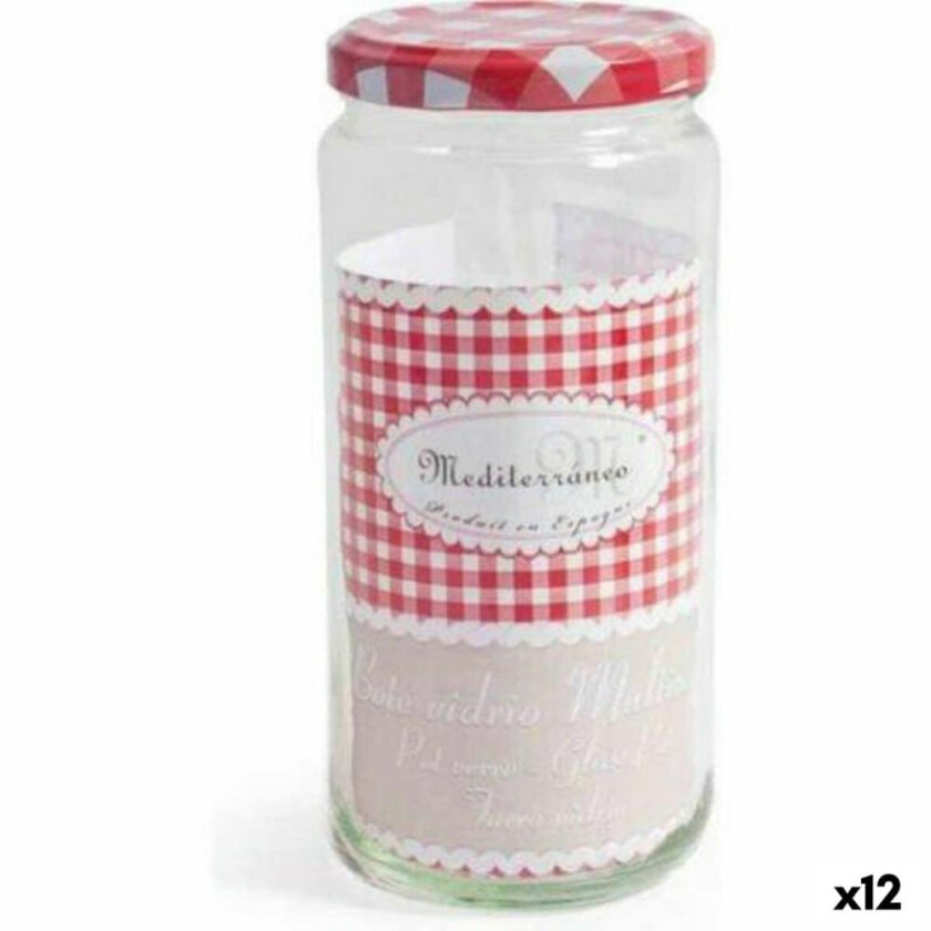 Glasskrukke La Mediterránea Flerbruk 720 ml Glass (12 enheter)