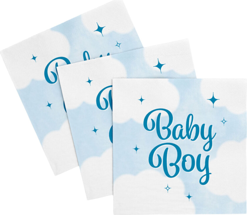 Servietter Baby Boy - 20-pakning