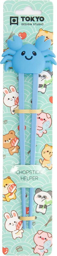 Spisepinner krabbe 22 cm, blå