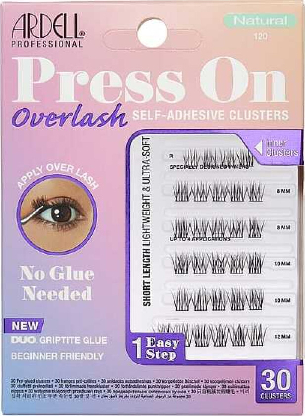Press On Overlash Extensions Natural 120 Natural 120