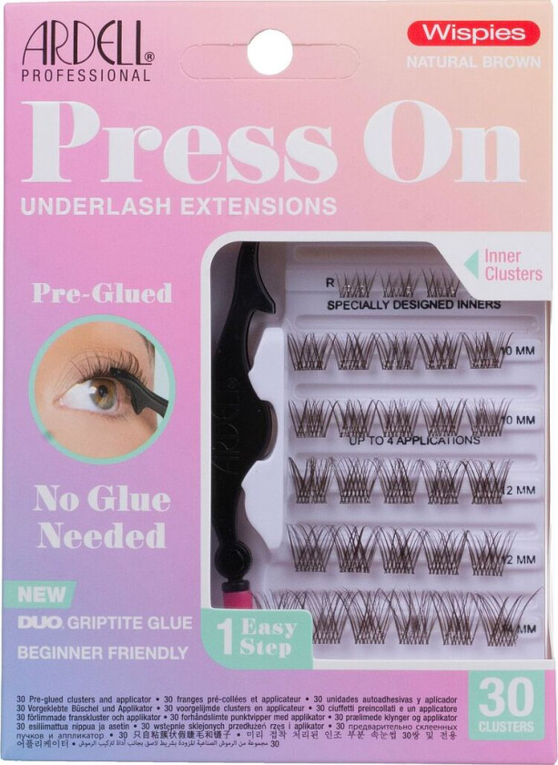 Press On Underlash Extensions Wispies Natural Brown Ardell Press On Underlash Extensions Wispies Natural Brown