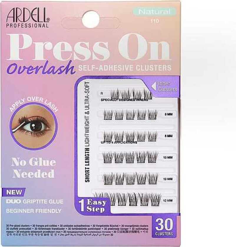 Press On Overlash Extensions Natural 110 Natural 110