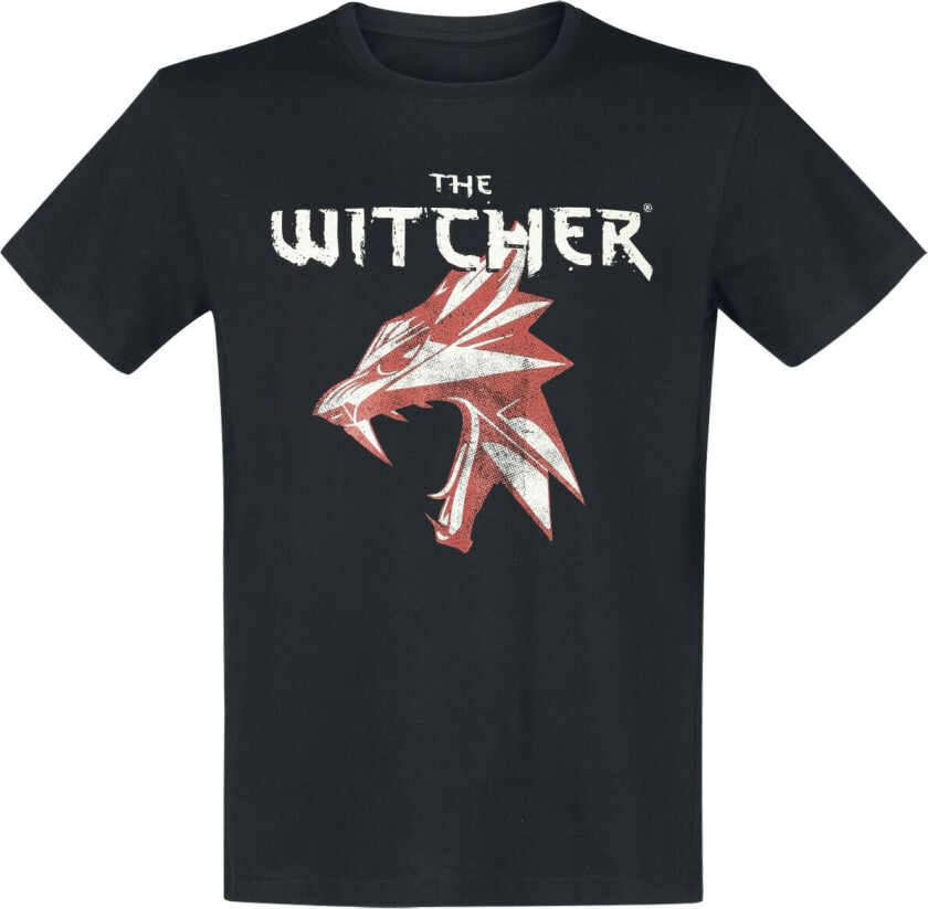 gaming T-skjorte - Wolf Symbol - S til XXL - Herrer - svart