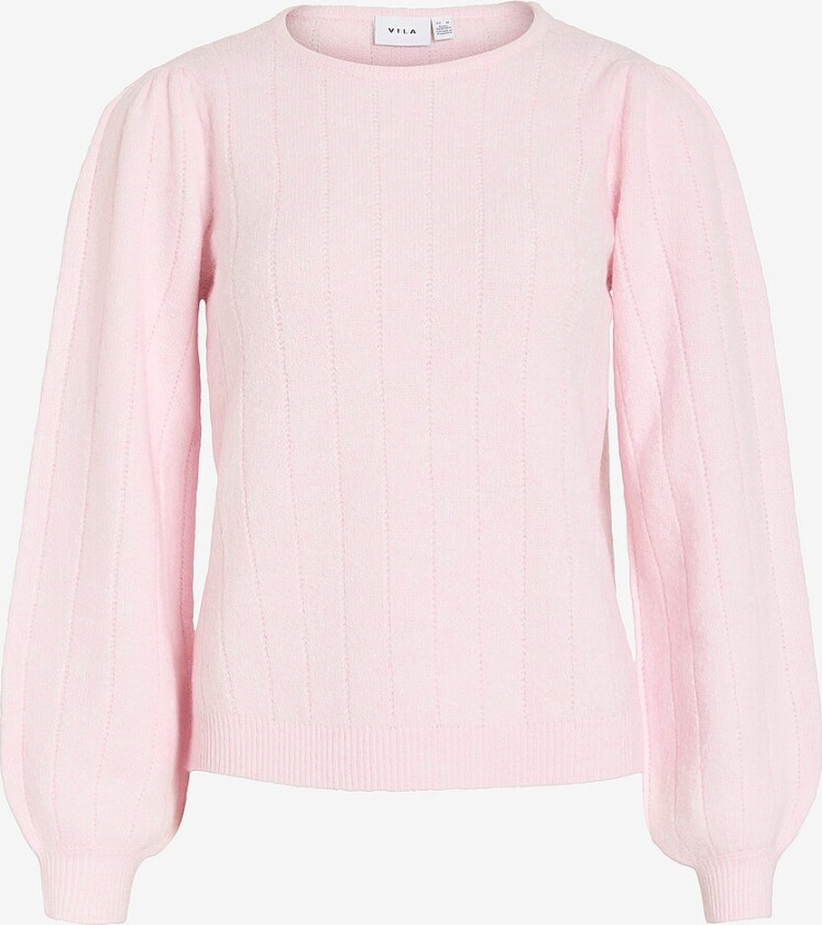 Pullover viBri O-neck L/S Detail Knit - Rosa