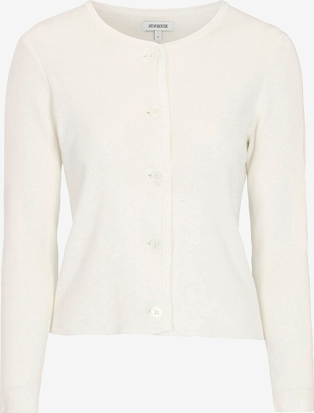 Rib cardigan Felicity - Hvit