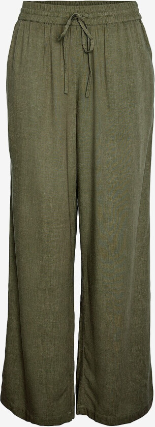 Bukser pcPia HW Wide Pants Wvn - Grønn