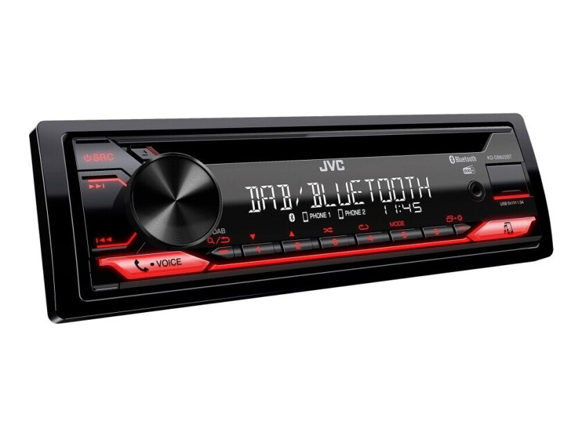 KD-DB622BT - Vogn - CD-mottaker - i instrumentbordet - Enkelt-DIN - 50 watt x 4