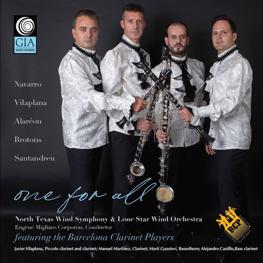 North Texas Wind Symphony, Lone Star Wind Orchestra, Barcelona Clarinet Players One For All CD