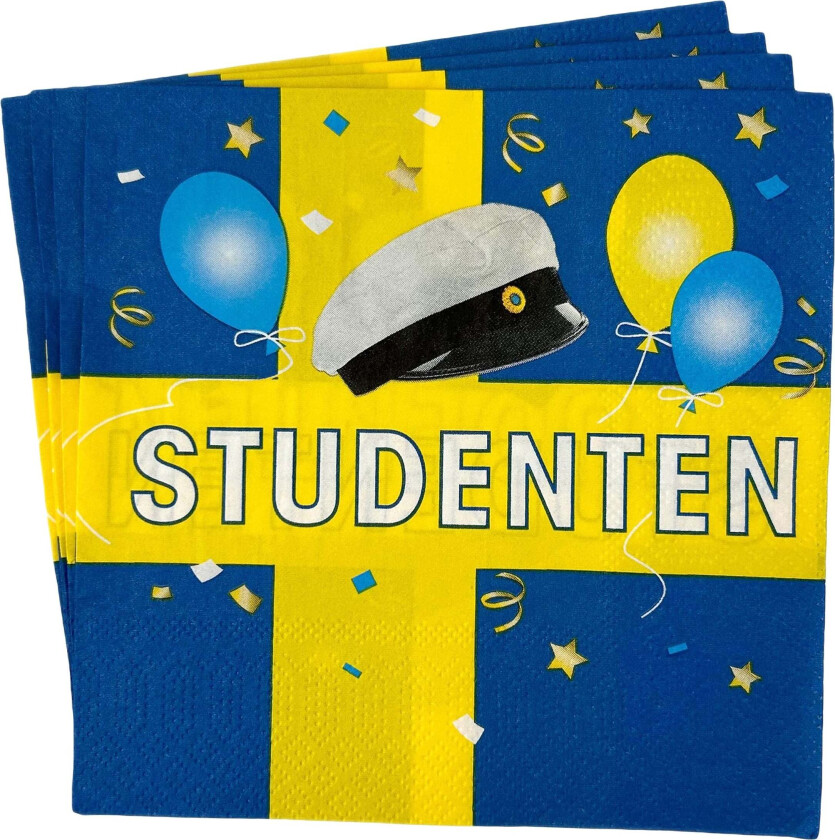 Kaffeservietter Studenten - 16-pakning