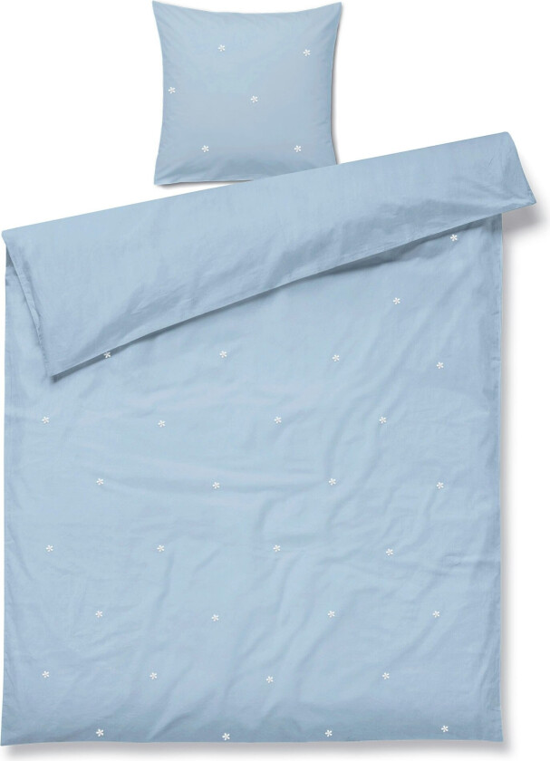 Dynetrekksett 150x210 Cm + 50x60 Cm Lyseblå - Dynetrekk Organisk Bomull Lys Blå - 637178
