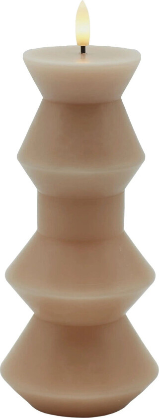Nordisk Skulptur, Sille Geometri Ø9X20,5 Cm, Light Caramel - Beige - ONE SIZE