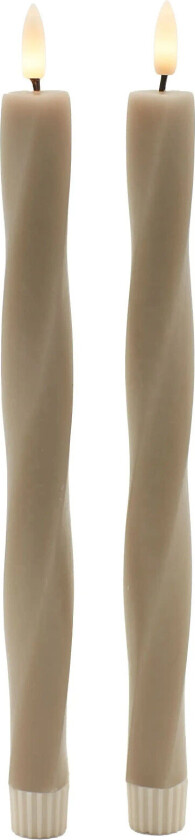 Nordisk Skulptur, Sille Twist Ø2X26 Cm, Light Caramel - Beige - ONE SIZE