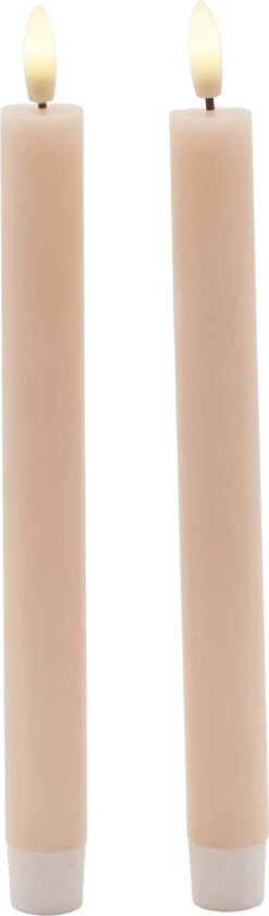 Sille Krone 2 Stk. Sæt, Ø2X25Cm, Dusty Peach - Pink - ONE SIZE