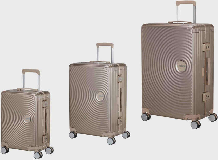 Bagasjesett 3-delt aluminiumsbronse spinnerhjul