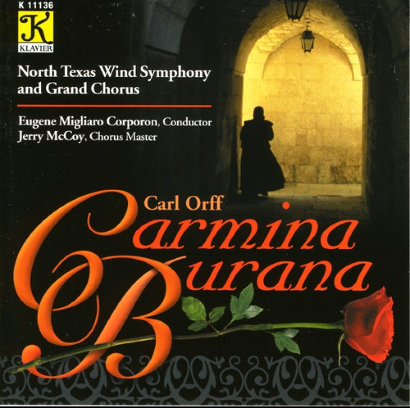 North Texas Wind Symphony, University Of North Texas Grand Chorus, Jerry Mccoy Carmina Burana CD