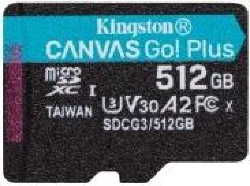 Canvas Go! Plus - Flashminnekort - 512 GB - A2 / Video Class V30 / UHS-I U3 / Class10 - microSDXC UHS-I
